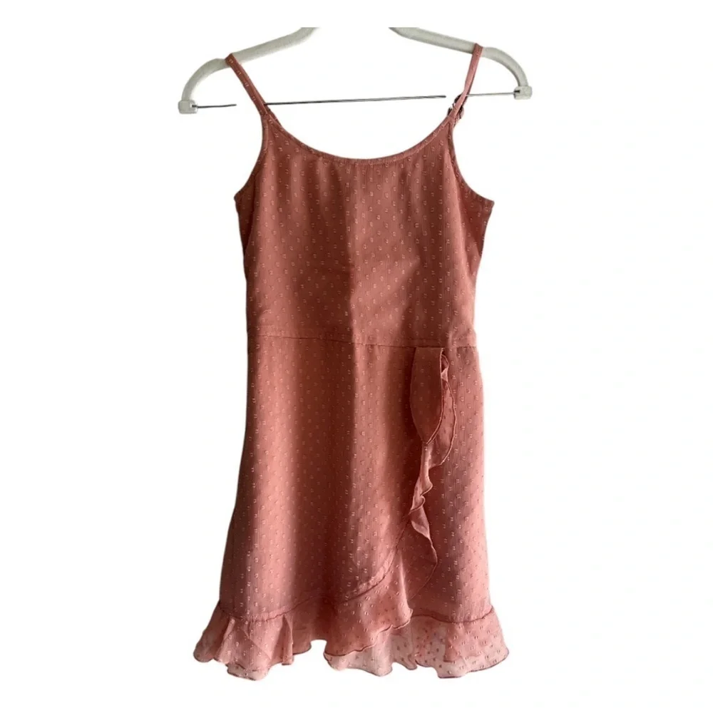 Abercrombie Kids Pink Ruffled Cocktail Dress
